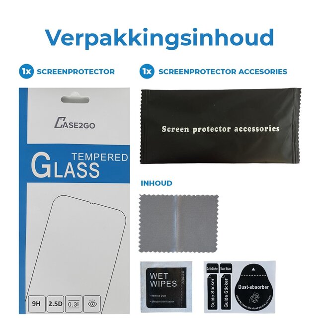 Case2go - Screenprotector geschikt voor Samsung Galaxy S20 FE - Case Friendly - Gehard Glas - Transparant
