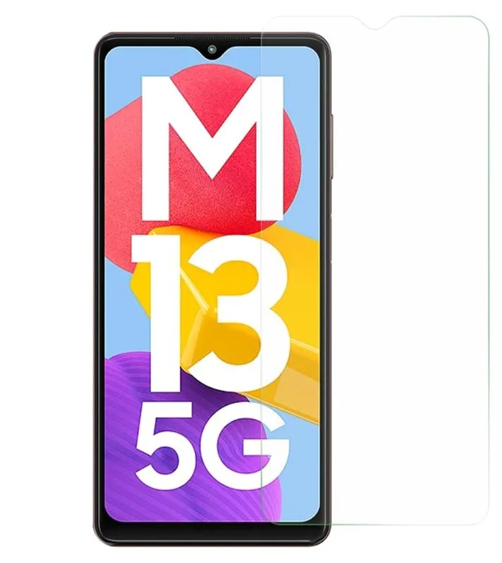 Case2go - Screenprotector geschikt voor Samsung Galaxy M13 5G - Case Friendly - Gehard Glas - Transparant afbeelding