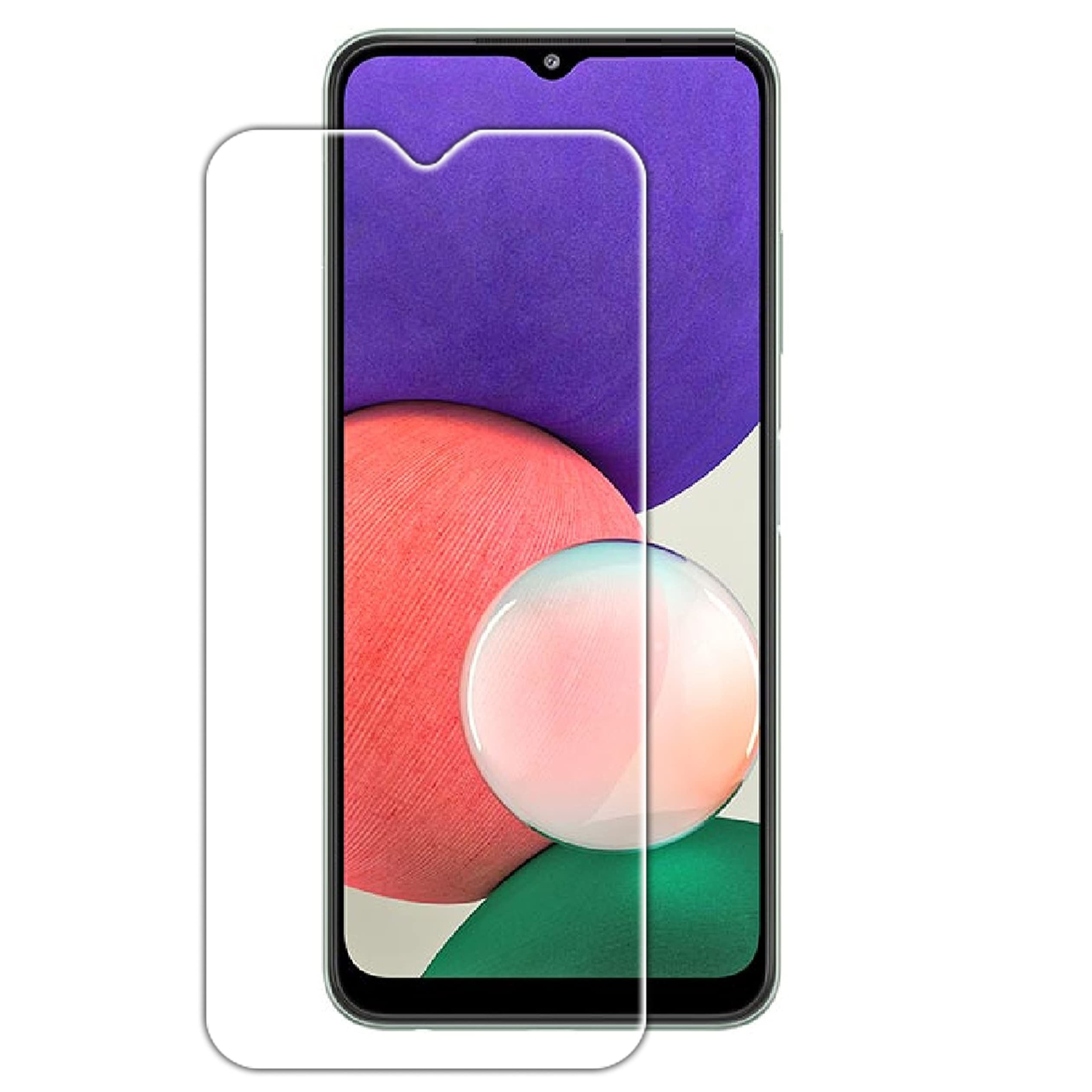 Case2go - Screenprotector geschikt voor Samsung Galaxy M13 - Case Friendly - Gehard Glas - Transparant afbeelding