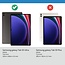 Tablethoes en Screenprotector geschikt voor Samsung Galaxy Tab S9 Ultra (2023) - Tri-fold hoes met Auto/Wake functie en Magnetische sluiting - Donker Blauw