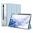 Dux Ducis - Tablet hoes geschikt voor Samsung Galaxy Tab S9 Plus/S9 FE Plus (2023) - Toby Series - Auto Sleep/Wake functie - Tri-Fold Book Case - Licht Blauw