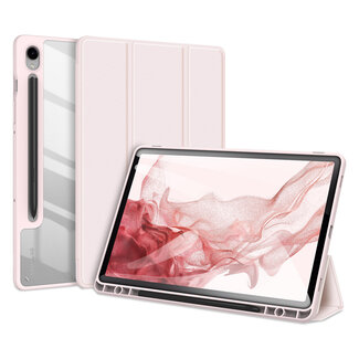 Dux Ducis Dux Ducis - Tablet hoes geschikt voor Samsung Galaxy Tab S9/S9 FE (2023) - Toby Series - Auto Sleep/Wake functie - Tri-Fold Book Case - Roze