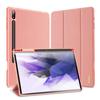 Dux Ducis Dux Ducis - Tablet hoes geschikt voor Samsung Galaxy Tab S9 Plus/S9 FE Plus (2023) - Domo Book Case - Auto Wake/Sleep functie - Roze