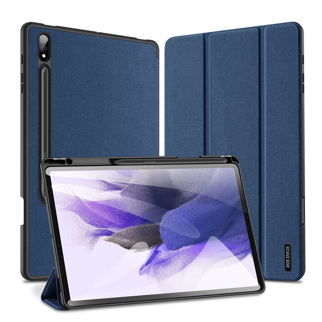 Dux Ducis - Tablet hoes geschikt voor Samsung Galaxy Tab S9 Plus/S9 FE Plus (2023) - Domo Book Case - Auto Wake/Sleep functie - Blauw
