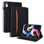 Case2go Case2go - Tablet hoes geschikt voor Apple iPad 11 (2025) A16 / Apple iPad 10.9 (2022) - Business Wallet Book Case - Met pasjeshouder - Zwart