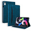 Case2go - Tablet hoes geschikt voor Apple iPad 11 (2025) A16 / Apple iPad 10.9 (2022) - Business Wallet Book Case - Met pasjeshouder - Donker Blauw