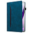 Case2go - Tablet hoes geschikt voor Apple iPad 11 (2025) A16 / Apple iPad 10.9 (2022) - Business Wallet Book Case - Met pasjeshouder - Donker Blauw