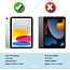 Case2go - Tablet hoes geschikt voor Apple iPad 10.9 (2022) - Business Wallet Book Case - Met pasjeshouder - Groen