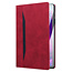Case2go - Tablet hoes geschikt voor Apple iPad 11 (2025) A16 / Apple iPad 10.9 (2022) - Business Wallet Book Case - Met pasjeshouder - Rood