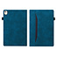 Case2go - Tablet hoes geschikt voor iPad 10.2 (2021/2020/2019) - Business Wallet Book Case - Met pasjeshouder - Donker Blauw