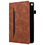 Case2go - Hoes voor Apple iPad 10.2 (2021/2020/2019) - Business Wallet Book Case - Met pasjeshouder - Bruin