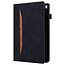 Case2go - Tablet hoes geschikt voor iPad 10.2 (2021/2020/2019) - Business Wallet Book Case - Met pasjeshouder - Zwart