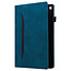 Case2go - Tablet hoes geschikt voor Apple iPad 9.7 (2017/2018) - Business Wallet Book Case - Met pasjeshouder - Donker Blauw