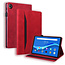 Case2go - Tablet hoes geschikt voor Lenovo Tab M10 HD Gen 2 (TB-X306X) - Business Wallet Book Case - Met pasjeshouder - Rood