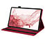 Case2go - Tablet hoes geschikt voor Samsung Galaxy Tab S9/S9 FE - Business Wallet Book Case - Met pasjeshouder - Rood