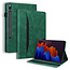 Case2go Case2go - Tablet hoes geschikt voor Lenovo Tab P12 Pro - Business Wallet Book Case - Met pasjeshouder - Groen