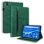 Case2go - Tablet hoes geschikt voor Lenovo Tab M10 Plus (3rd Gen) - Business Wallet Book Case - Met pasjeshouder - Groen