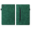 Case2go - Tablet hoes geschikt voor Lenovo Tab M10 Plus (3rd Gen) - Business Wallet Book Case - Met pasjeshouder - Groen