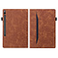 Case2go - Tablet hoes geschikt voor Samsung Galaxy Tab S7 (2020) - Business Wallet Book Case - Met pasjeshouder - Bruin