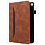 Case2go - Tablet hoes geschikt voor Samsung Galaxy Tab S7 (2020) - Business Wallet Book Case - Met pasjeshouder - Bruin