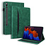 Case2go Case2go - Tablet hoes geschikt voor Samsung Galaxy Tab S7 (2020) - Business Wallet Book Case - Met pasjeshouder - Groen
