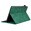 Case2go - Tablet hoes geschikt voor Samsung Galaxy Tab S7 (2020) - Business Wallet Book Case - Met pasjeshouder - Groen