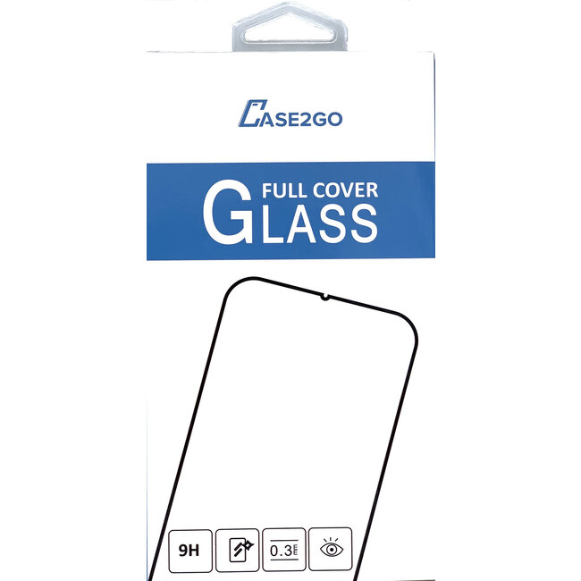 Screenprotector geschikt voor iPhone 11 Pro Max - Full Cover Screenprotector - Gehard Glas - Zwart