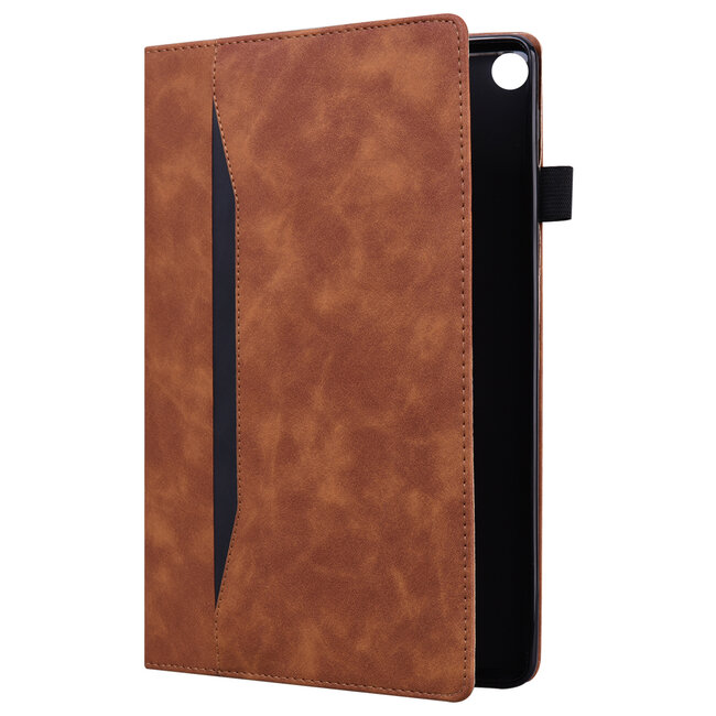 Case2go - Tablet hoes geschikt voor Oppo Pad 11 (2022) - Business Wallet Book Case - Met pasjeshouder - Bruin