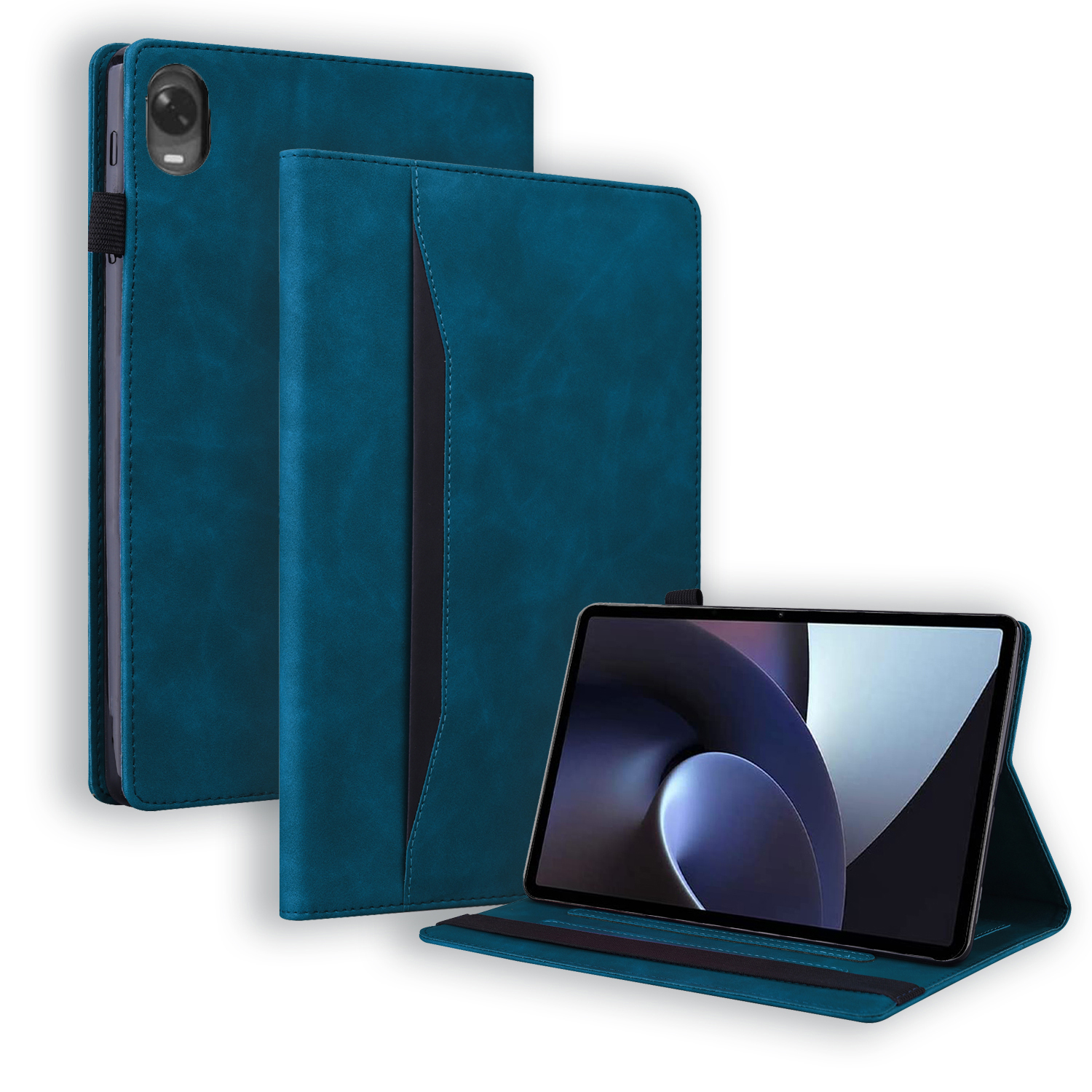 Case2go - Tablet hoes geschikt voor Oppo Pad 11 (2022) - Business Wallet Book Case - Met pasjeshouder - Donker Blauw afbeelding
