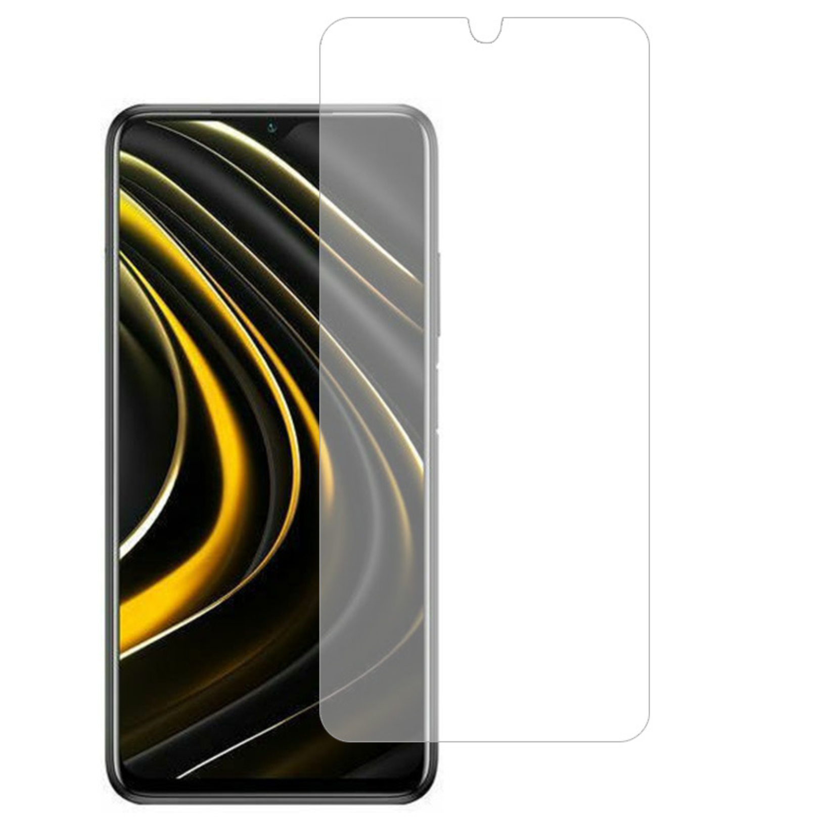 Case2go - Screenprotector geschikt voor Xiaomi Poco M5s - Tempered Glass - Gehard Glas - Transparant afbeelding