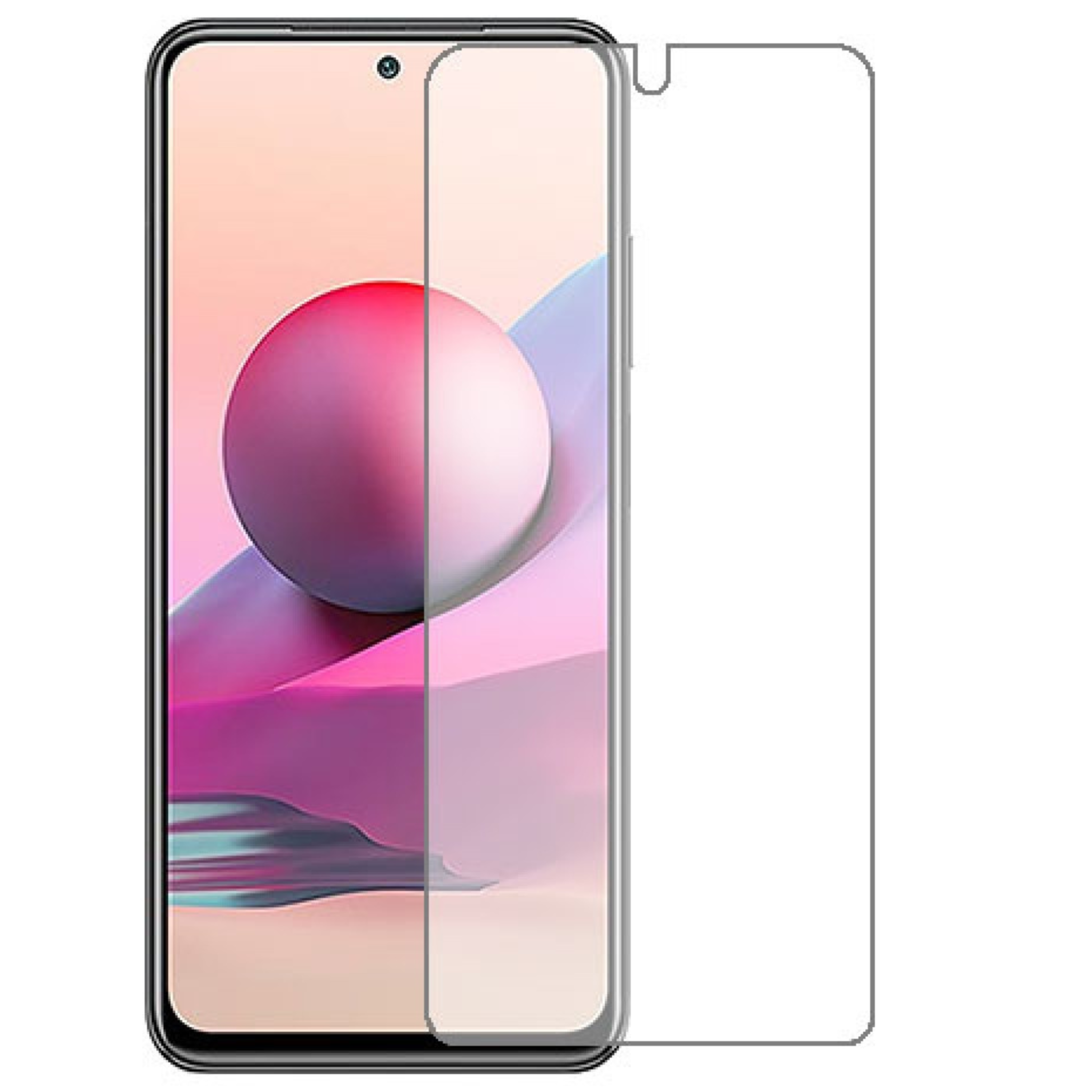 Case2go - Screenprotector geschikt voor Xiaomi Redmi Note 11SE - Tempered Glass - Gehard Glas - Transparant afbeelding