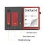 Case2go - E-reader hoes geschikt voor Pocketbook Inkpad 4/ Inkpad color 2 en 3 - Sleepcover - Auto/Wake functie - Met handstrap - Rood