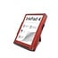 Case2go - E-reader hoes geschikt voor Pocketbook Inkpad 4/ Inkpad color 2 en 3 - Sleepcover - Auto/Wake functie - Met handstrap - Rood