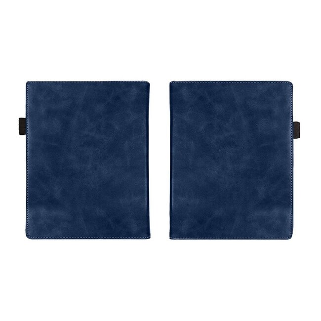 Case2go - E-reader hoes geschikt voor Pocketbook Inkpad 4/ Inkpad color 2 en 3 - Sleepcover - Auto/Wake functie - Met handstrap - Donker Blauw
