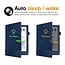 Case2go - E-reader hoes geschikt voor Pocketbook Inkpad 4/ Inkpad color 2 en 3 - Sleepcover - Auto/Wake functie - Met handstrap - Donker Blauw