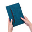 Case2go - Tablet hoes geschikt voor Apple iPad Pro 12.9 (2022) - Business Wallet Book Case - met pasjeshouder - Donker Blauw
