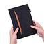 Case2go - Tablet hoes geschikt voor Apple iPad Pro 12.9 (2022) - Business Wallet Book Case - Met Pasjeshouder - Zwart