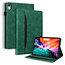 Case2go - Tablet hoes geschikt voor Apple iPad Mini 6 (2021) - Business Wallet Book Case - Met pasjeshouder - Groen