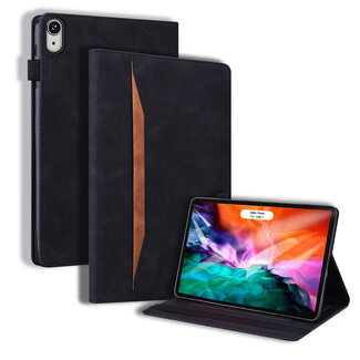 Case2go Case2go - Tablet hoes geschikt voor Apple iPad Mini 6 (2021) - Business Wallet Book Case - Met pasjeshouder - Zwart