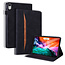 Case2go - Tablet hoes geschikt voor Apple iPad Mini 6 (2021) - Business Wallet Book Case - Met pasjeshouder - Zwart