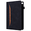 Case2go - Tablet hoes geschikt voor Apple iPad Mini 6 (2021) - Business Wallet Book Case - Met pasjeshouder - Zwart