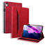 Case2go - Tablet hoes geschikt voor Lenovo Tab P11 - Business Wallet Book Case - Met Pasjeshouder - Rood