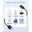 Case2go - Oplaadkabel geschikt voor Redmi Watch 3 / Redmi Watch 2 Lite / Redmi Smart Band Pro / Smart Band 7 Pro - USB - 1.0 meter - Zwart