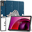 Case2go - Tablet hoes geschikt voor Lenovo Tab M10 5G - Tri-Fold Book Case - Auto/Wake functie - Good Night