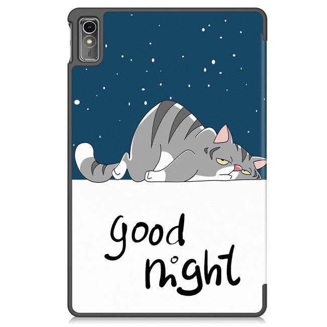 Case2go - Tablet hoes geschikt voor Lenovo Tab M10 5G - Tri-Fold Book Case - Auto/Wake functie - Good Night