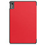 Case2go - Tablet hoes geschikt voor Lenovo Tab M10 5G - Tri-Fold Book Case - Auto/Wake functie - Rood