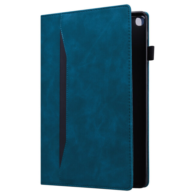 Case2go - Hoes geschikt voor Amazon Fire Max 11 (2023) - Business Wallet Book Case - Met pasjeshouder - Donker Blauw