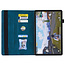 Case2go - Hoes geschikt voor Amazon Fire Max 11 (2023) - Business Wallet Book Case - Met pasjeshouder - Donker Blauw