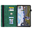 Case2go - Hoes geschikt voor Amazon Fire Max 11 (2023) - Business Wallet Book Case - Met pasjeshouder - Groen