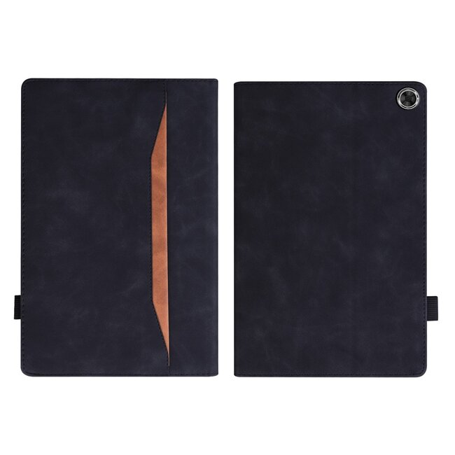 Case2go - Hoes geschikt voor Amazon Fire Max 11 (2023) - Business Wallet Book Case - Met pasjeshouder - Zwart